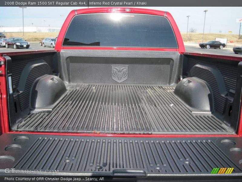 Inferno Red Crystal Pearl / Khaki 2008 Dodge Ram 1500 SXT Regular Cab 4x4
