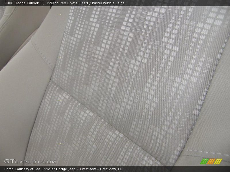 Inferno Red Crystal Pearl / Pastel Pebble Beige 2008 Dodge Caliber SE