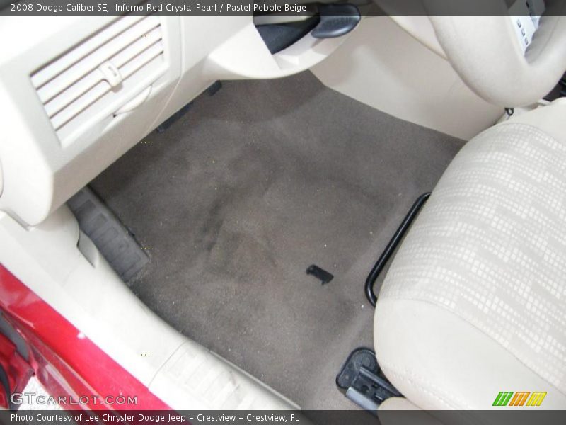 Inferno Red Crystal Pearl / Pastel Pebble Beige 2008 Dodge Caliber SE