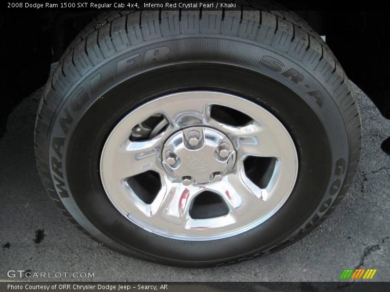 Inferno Red Crystal Pearl / Khaki 2008 Dodge Ram 1500 SXT Regular Cab 4x4