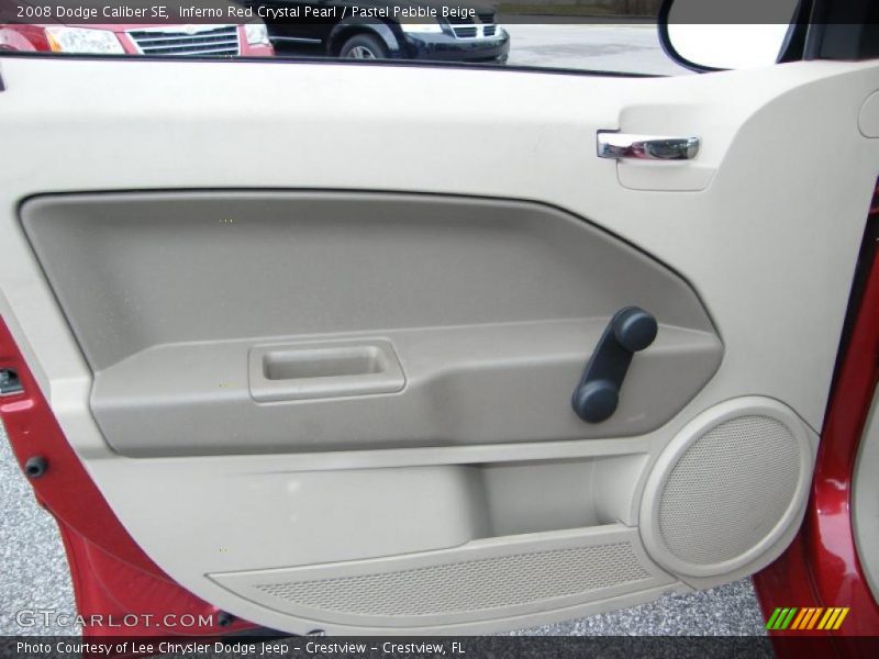 Inferno Red Crystal Pearl / Pastel Pebble Beige 2008 Dodge Caliber SE