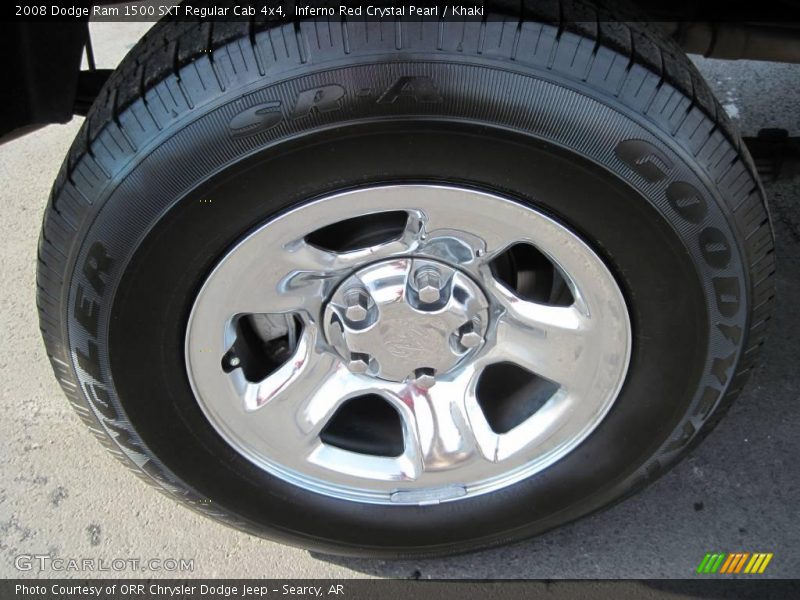 Inferno Red Crystal Pearl / Khaki 2008 Dodge Ram 1500 SXT Regular Cab 4x4