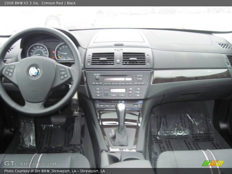 Crimson Red / Black 2008 BMW X3 3.0si