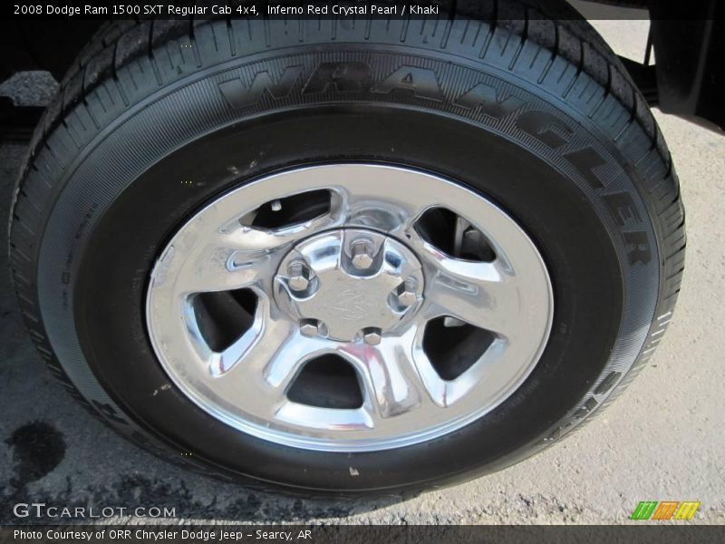 Inferno Red Crystal Pearl / Khaki 2008 Dodge Ram 1500 SXT Regular Cab 4x4