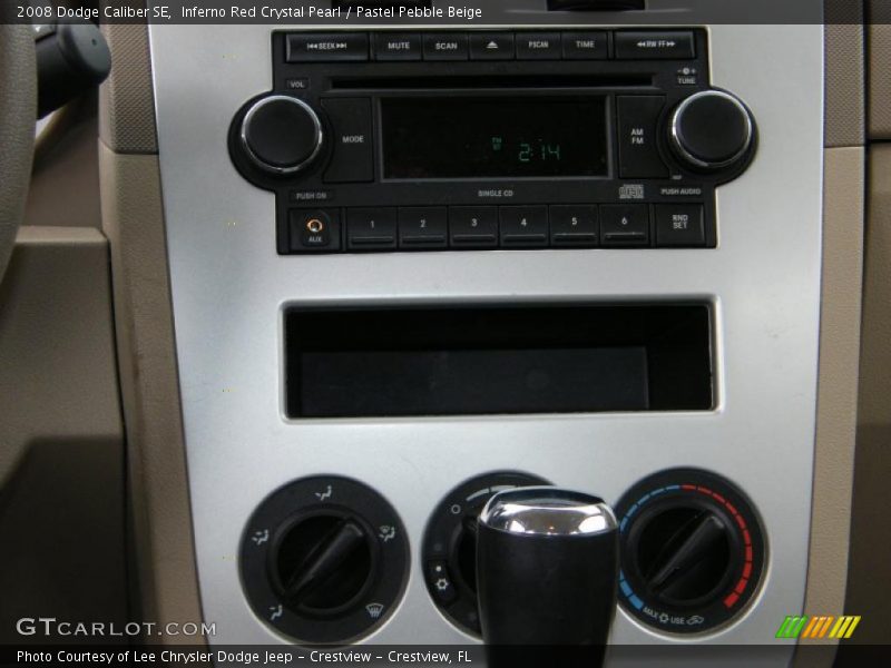 Inferno Red Crystal Pearl / Pastel Pebble Beige 2008 Dodge Caliber SE