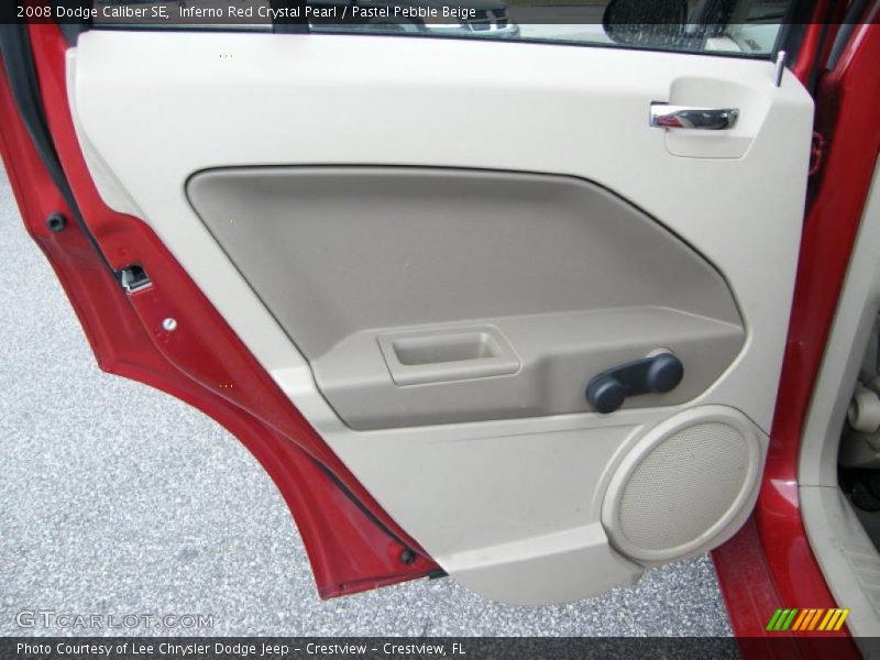 Inferno Red Crystal Pearl / Pastel Pebble Beige 2008 Dodge Caliber SE