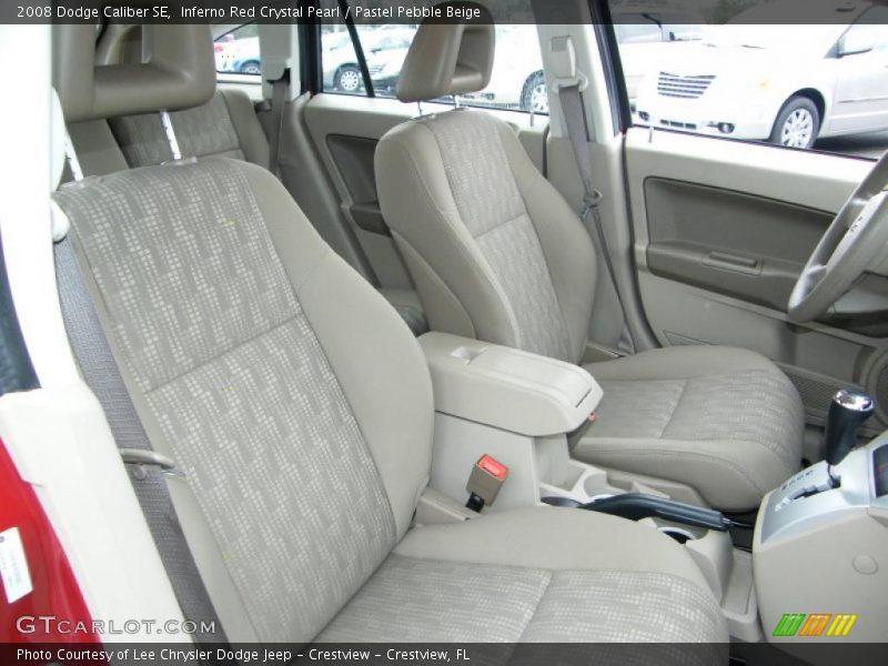 Inferno Red Crystal Pearl / Pastel Pebble Beige 2008 Dodge Caliber SE