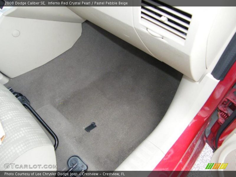 Inferno Red Crystal Pearl / Pastel Pebble Beige 2008 Dodge Caliber SE