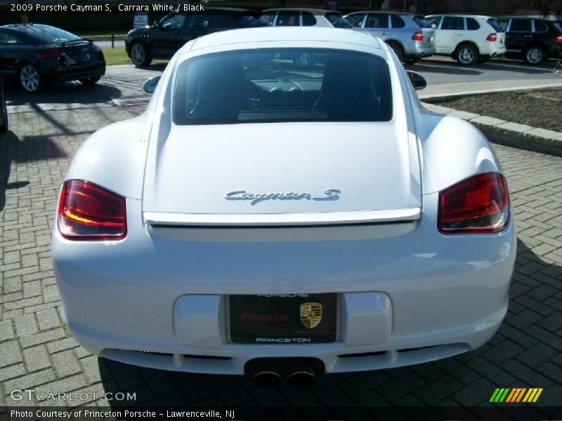 Carrara White / Black 2009 Porsche Cayman S