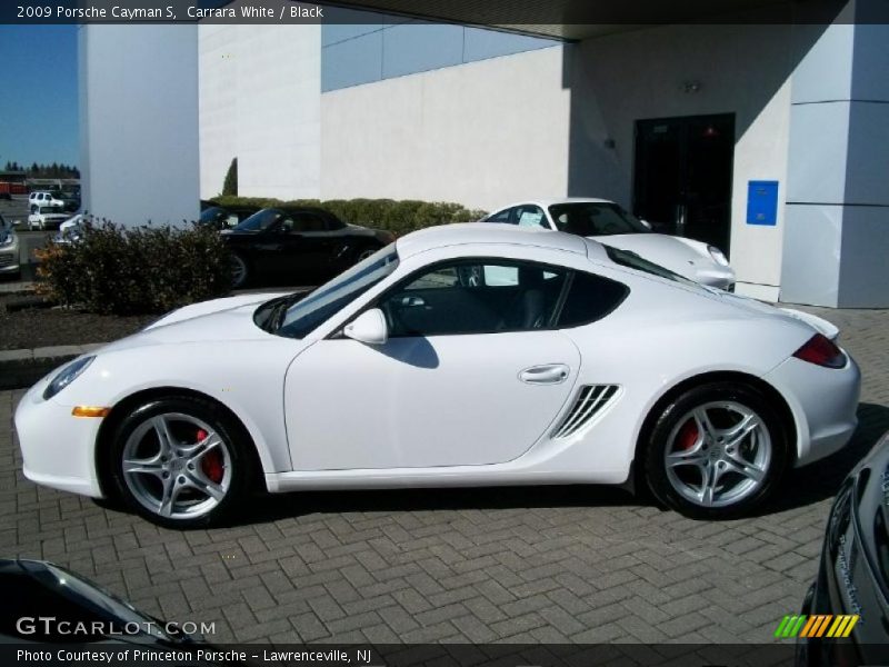 Carrara White / Black 2009 Porsche Cayman S