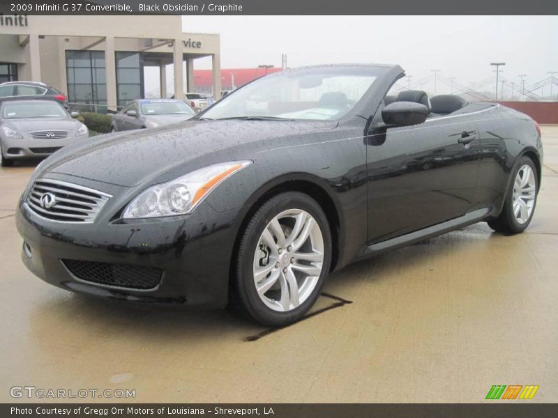 Black Obsidian / Graphite 2009 Infiniti G 37 Convertible