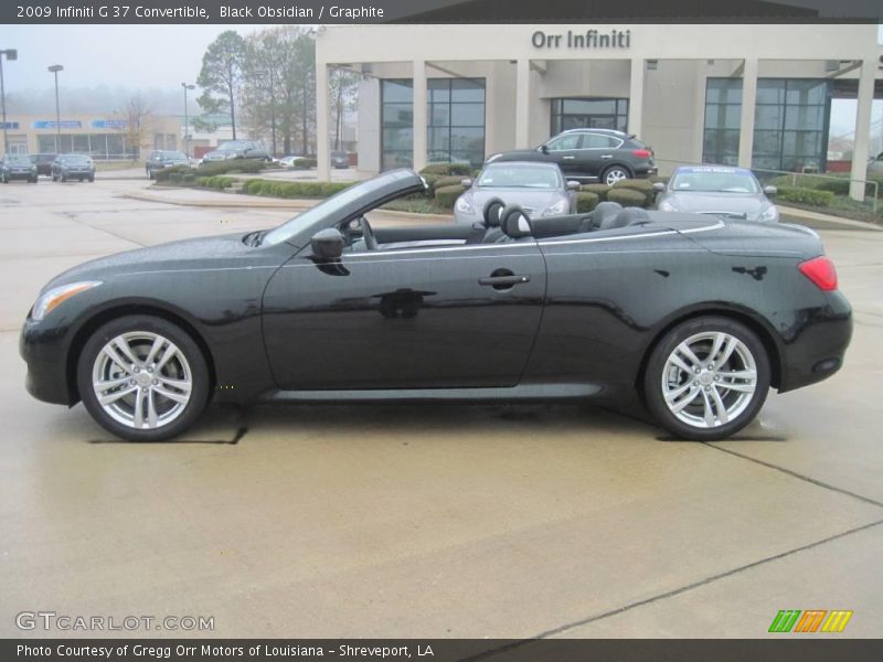 Black Obsidian / Graphite 2009 Infiniti G 37 Convertible