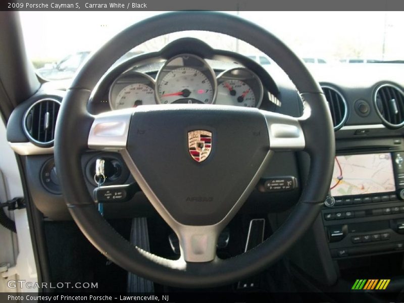 Carrara White / Black 2009 Porsche Cayman S