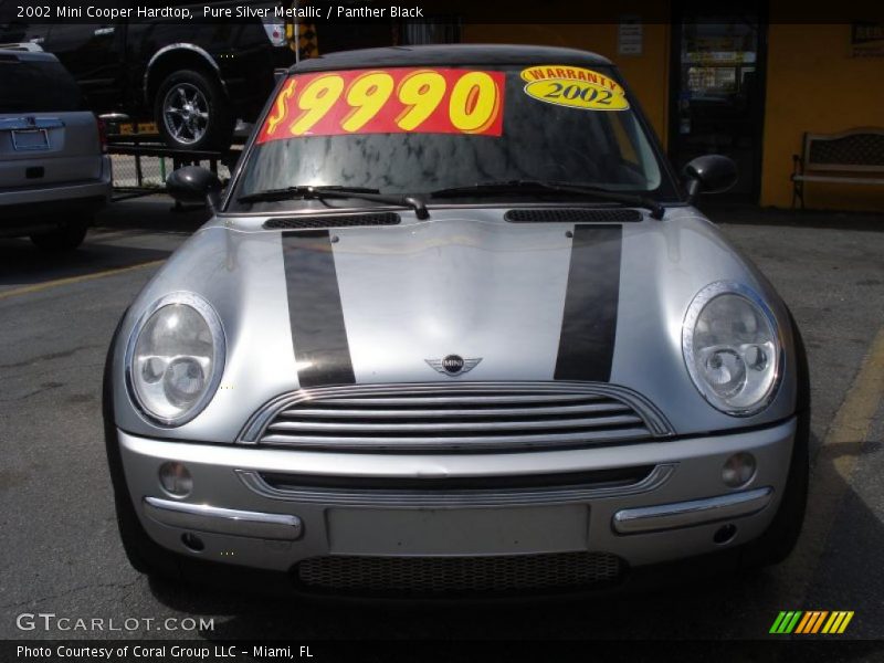 Pure Silver Metallic / Panther Black 2002 Mini Cooper Hardtop