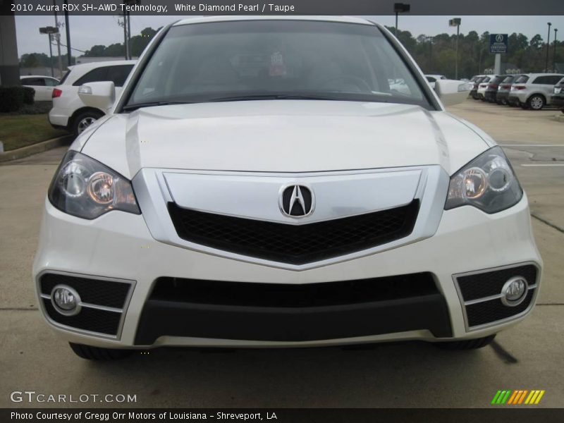 White Diamond Pearl / Taupe 2010 Acura RDX SH-AWD Technology