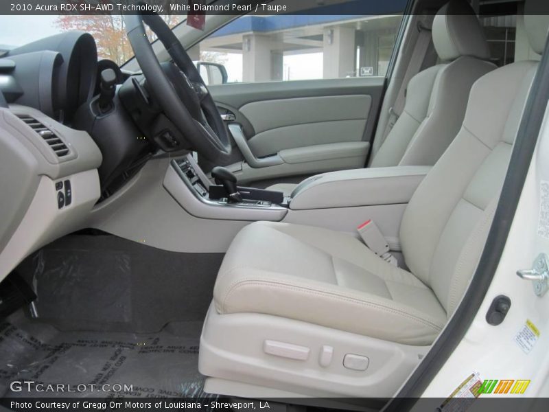 White Diamond Pearl / Taupe 2010 Acura RDX SH-AWD Technology