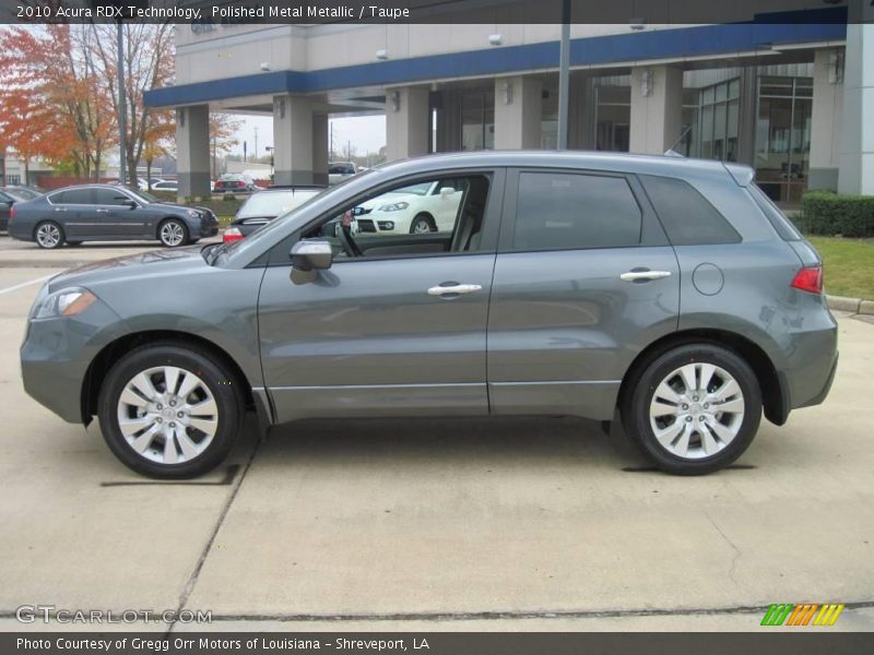 Polished Metal Metallic / Taupe 2010 Acura RDX Technology