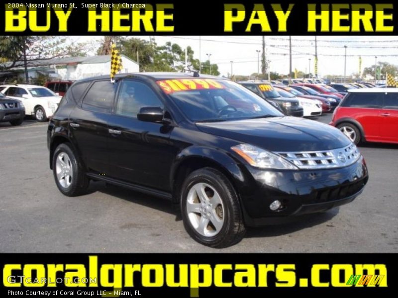 Super Black / Charcoal 2004 Nissan Murano SL