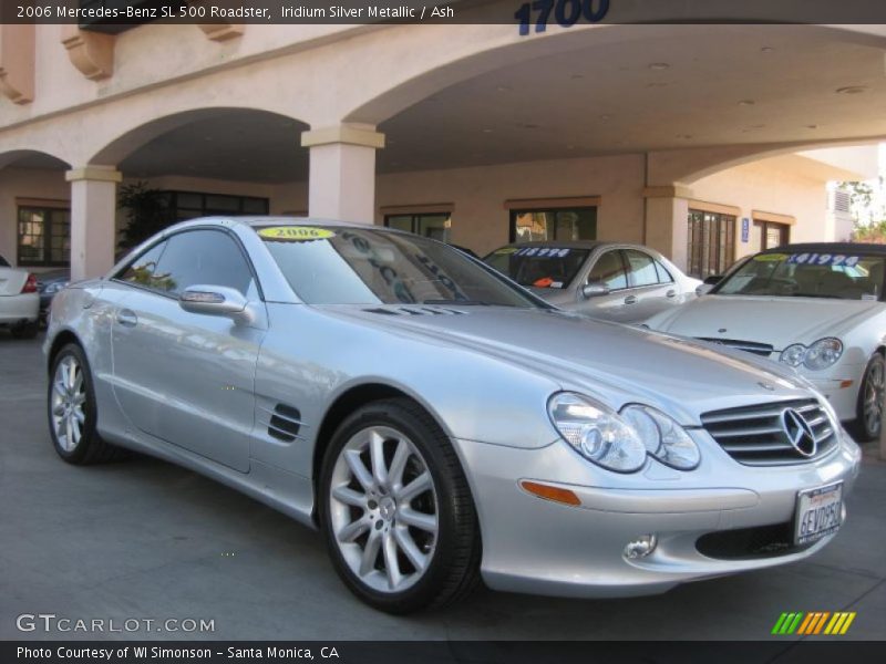 Iridium Silver Metallic / Ash 2006 Mercedes-Benz SL 500 Roadster