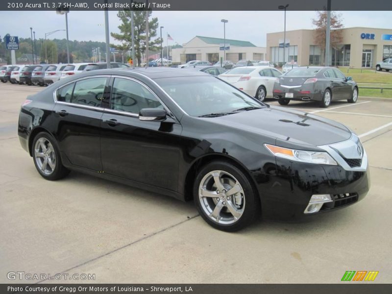 Crystal Black Pearl / Taupe 2010 Acura TL 3.7 SH-AWD