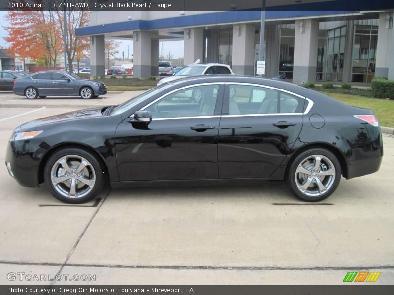 Crystal Black Pearl / Taupe 2010 Acura TL 3.7 SH-AWD