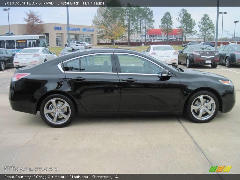 Crystal Black Pearl / Taupe 2010 Acura TL 3.7 SH-AWD
