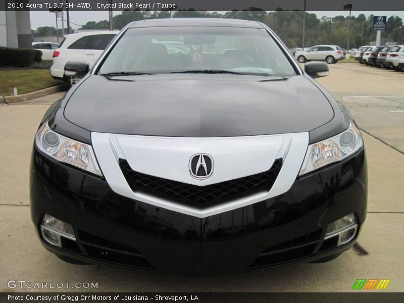 Crystal Black Pearl / Taupe 2010 Acura TL 3.7 SH-AWD