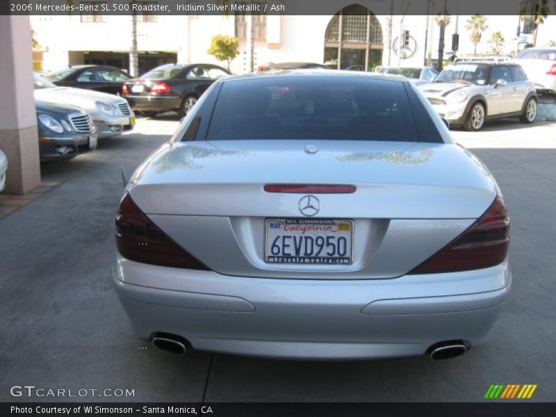 Iridium Silver Metallic / Ash 2006 Mercedes-Benz SL 500 Roadster