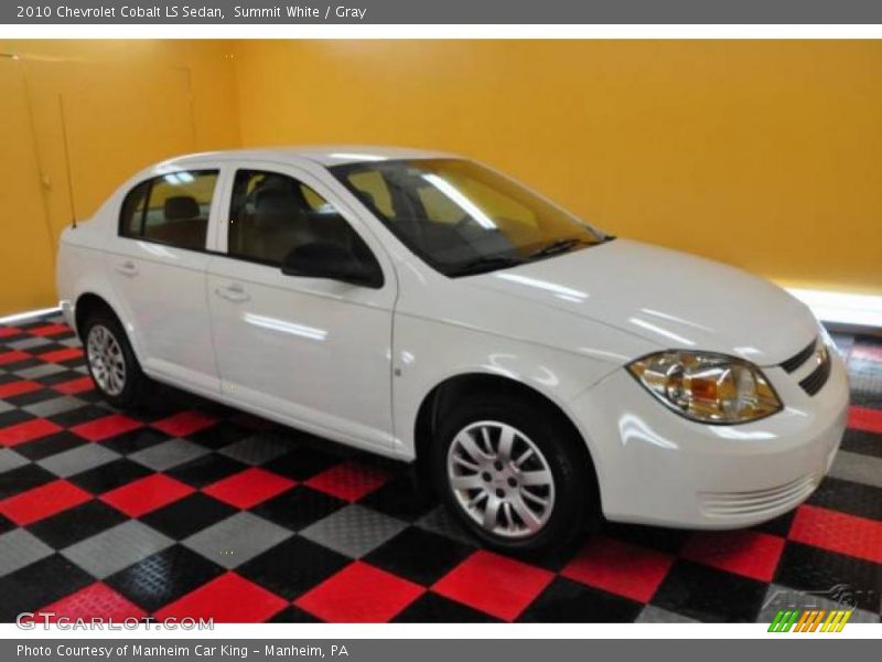 Summit White / Gray 2010 Chevrolet Cobalt LS Sedan