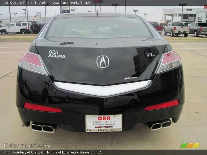Crystal Black Pearl / Taupe 2010 Acura TL 3.7 SH-AWD