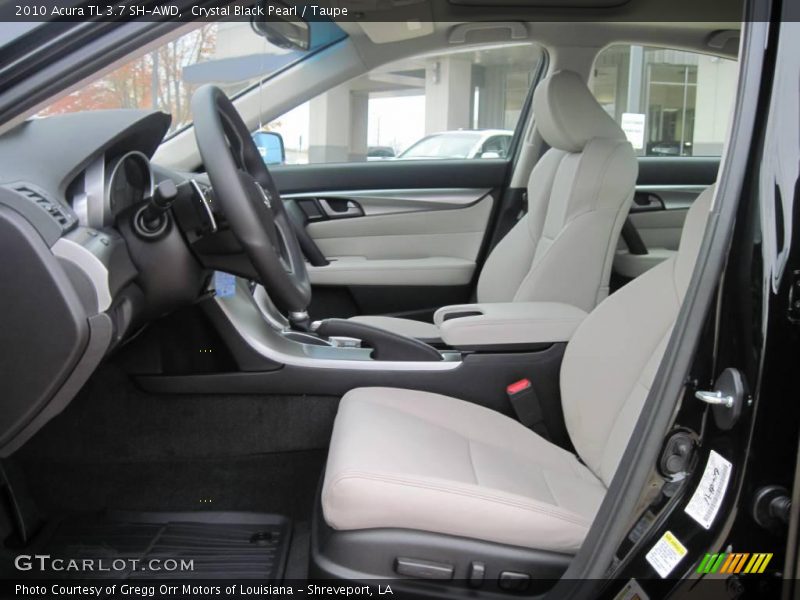 Crystal Black Pearl / Taupe 2010 Acura TL 3.7 SH-AWD