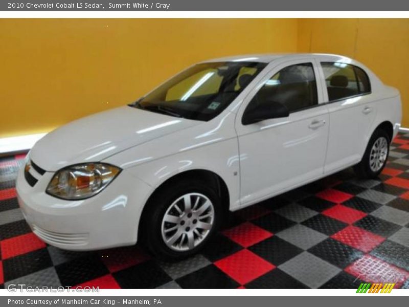 Summit White / Gray 2010 Chevrolet Cobalt LS Sedan
