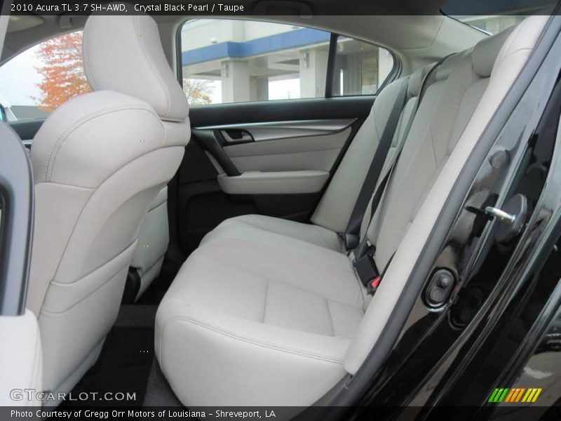 Crystal Black Pearl / Taupe 2010 Acura TL 3.7 SH-AWD