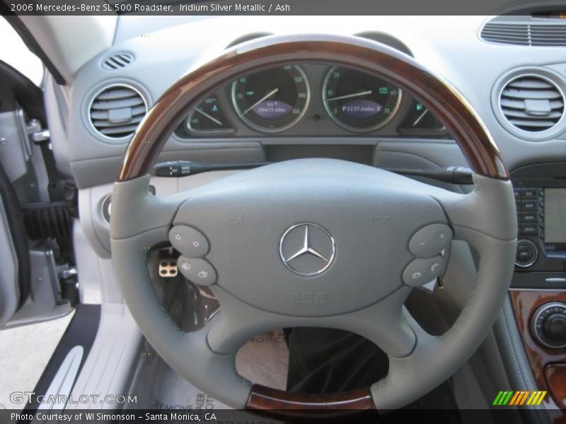 Iridium Silver Metallic / Ash 2006 Mercedes-Benz SL 500 Roadster