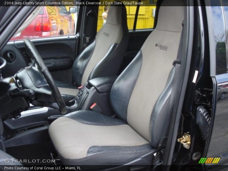Black Clearcoat / Dark Slate Gray/Taupe 2004 Jeep Liberty Sport Columbia Edition