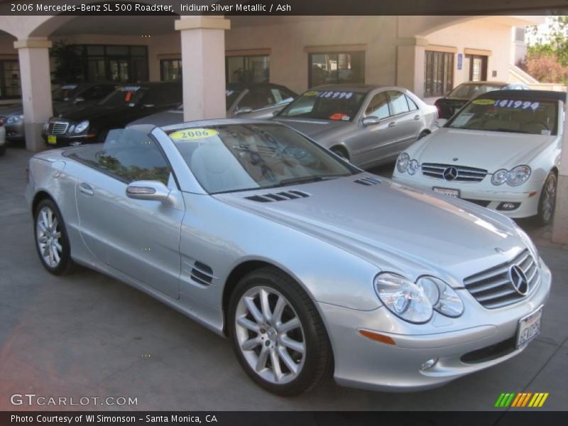 Iridium Silver Metallic / Ash 2006 Mercedes-Benz SL 500 Roadster