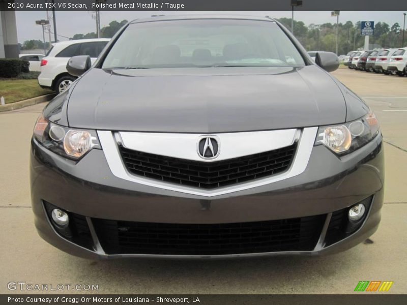 Polished Metal Metallic / Taupe 2010 Acura TSX V6 Sedan