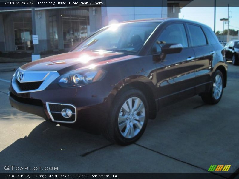 Basque Red Pearl / Ebony 2010 Acura RDX Technology