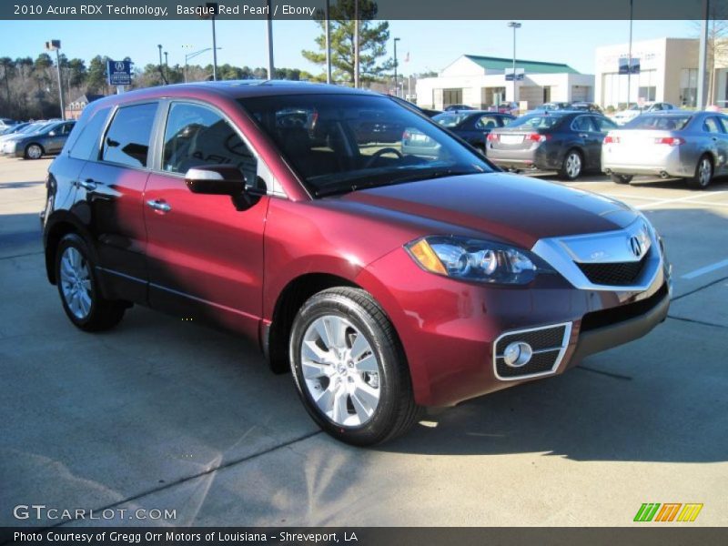 Basque Red Pearl / Ebony 2010 Acura RDX Technology