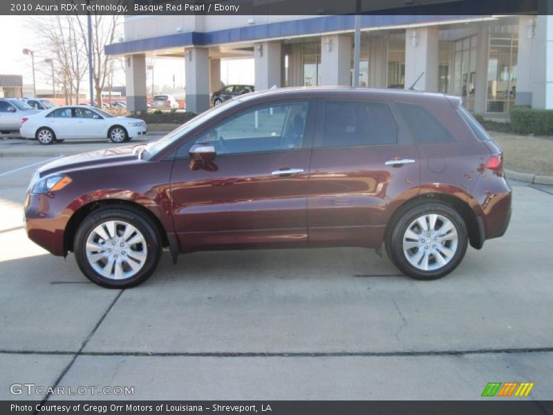 Basque Red Pearl / Ebony 2010 Acura RDX Technology