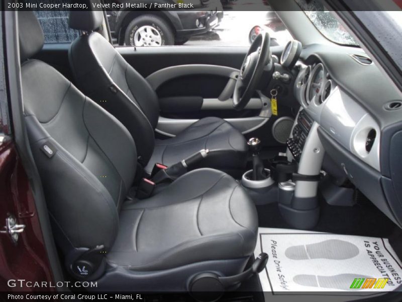 Velvet Red Metallic / Panther Black 2003 Mini Cooper Hardtop