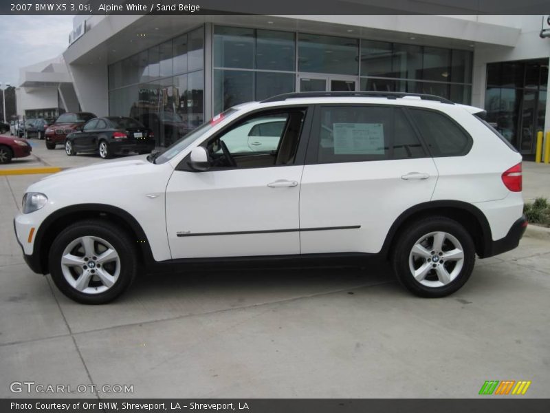 Alpine White / Sand Beige 2007 BMW X5 3.0si