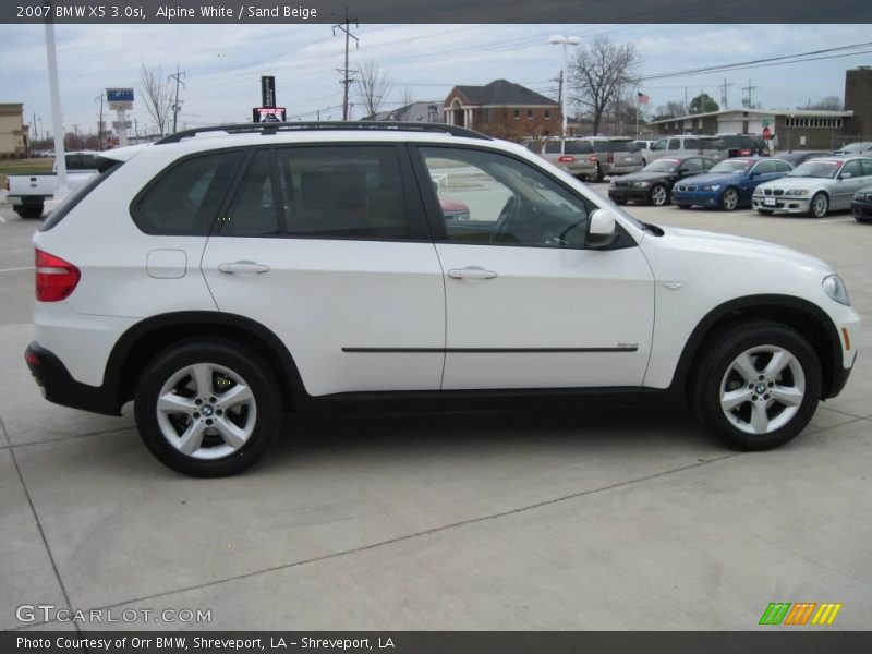 Alpine White / Sand Beige 2007 BMW X5 3.0si