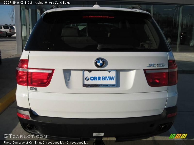 Alpine White / Sand Beige 2007 BMW X5 3.0si