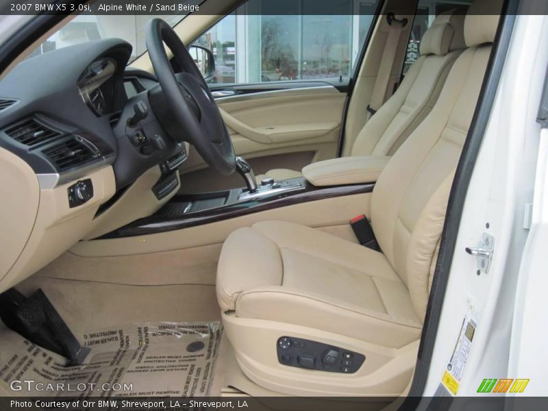 Alpine White / Sand Beige 2007 BMW X5 3.0si