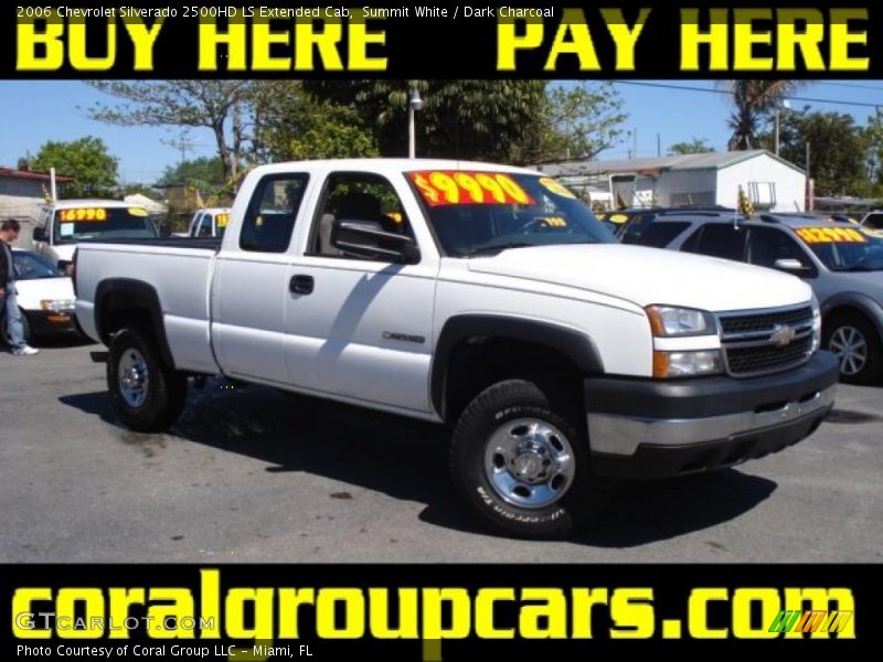 Summit White / Dark Charcoal 2006 Chevrolet Silverado 2500HD LS Extended Cab