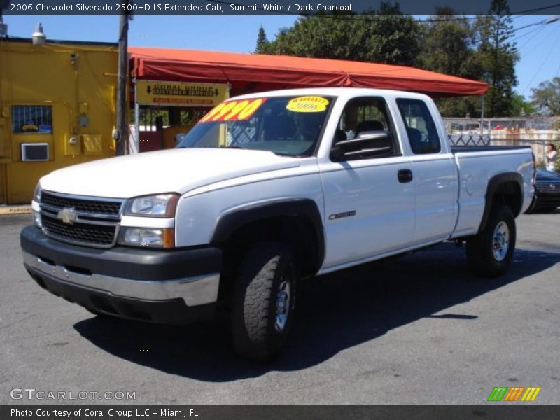 Summit White / Dark Charcoal 2006 Chevrolet Silverado 2500HD LS Extended Cab
