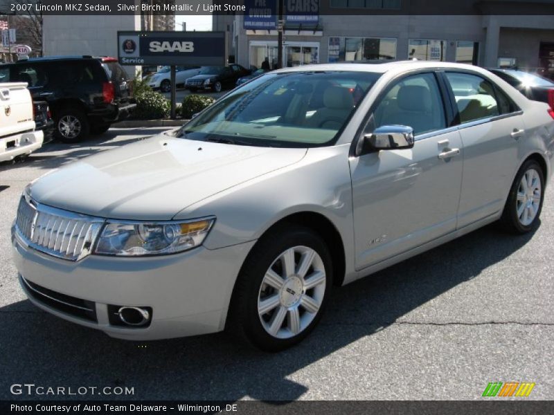 Silver Birch Metallic / Light Stone 2007 Lincoln MKZ Sedan