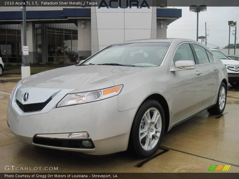 Palladium Silver Metallic / Taupe 2010 Acura TL 3.5