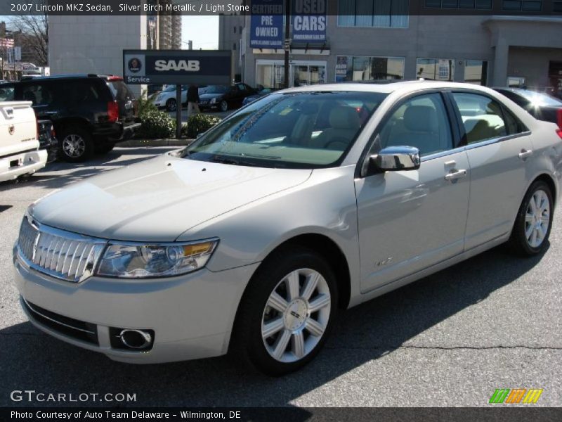 Silver Birch Metallic / Light Stone 2007 Lincoln MKZ Sedan